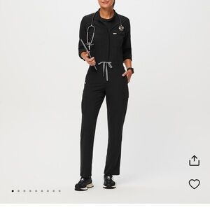 Figs Chantal black jumpsuit